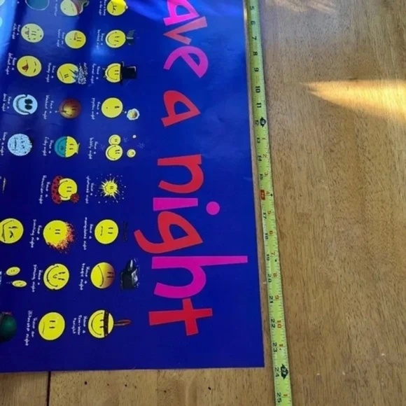 Retro Have a Night Poster College Collection Wall Art Smiley Faces Memes 24x36 - Picture 7 of 8